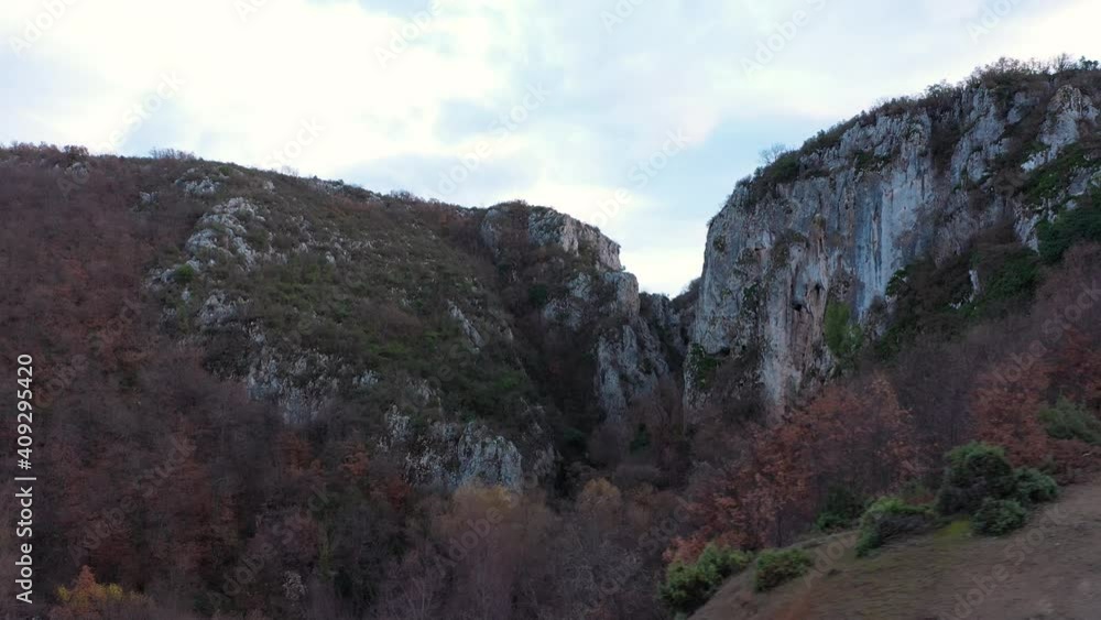 Aerial view of Harmankaya canyon in Bilecik. 4K Footage in Turkey Aerial view of Harmankaya canyon in Bilecik. 4K Footage in Turkey