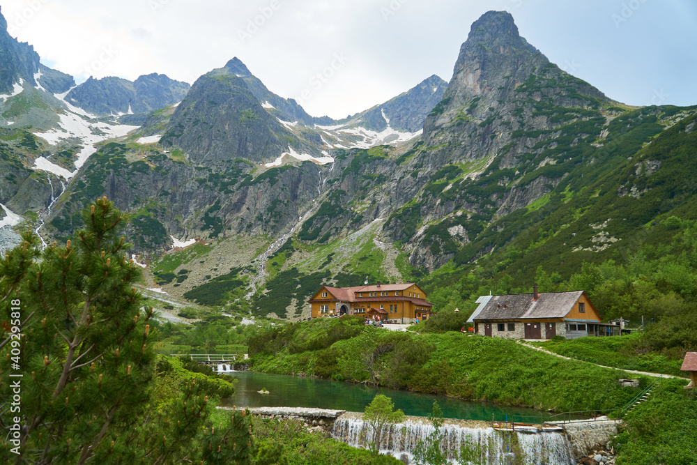 Zielony Staw - vast nature reserve with a scenic, moderate hike to its lake & traditional mountain chalet, Tatra Mountains, Slovakia.
