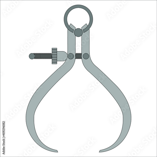 calipers are used to measure a large diameter pipe. This large diameter while at the same time reach the outermost points of the pipe's diameter.
