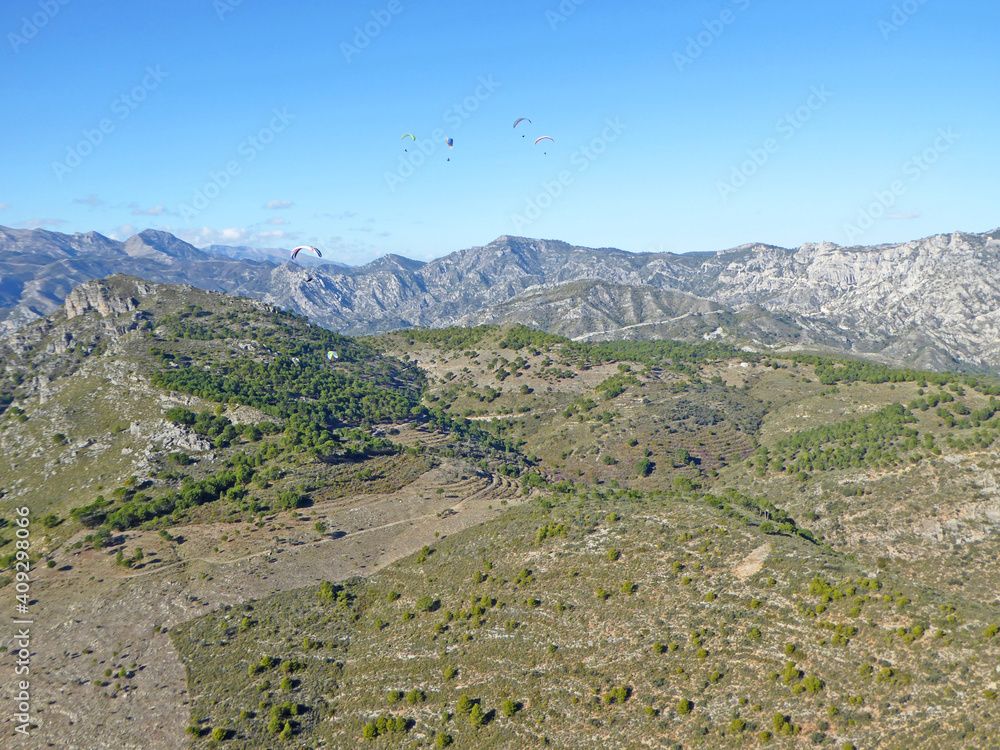 Mountains above Otivar in Spain	