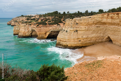 Small beach near Benagil, Algarve, Portugal. © Nessa Gnatoush