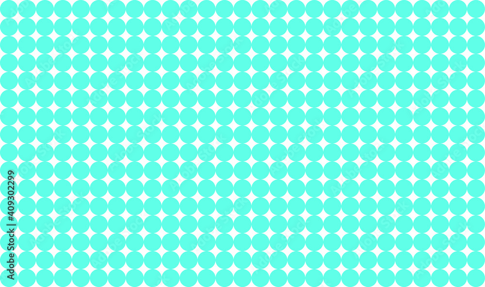 Multiple turquoise colored circles. Pattern drawing