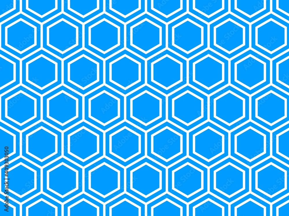 Naklejka premium 亀甲 日本 伝統 文様 シームレス ハニカム 六角