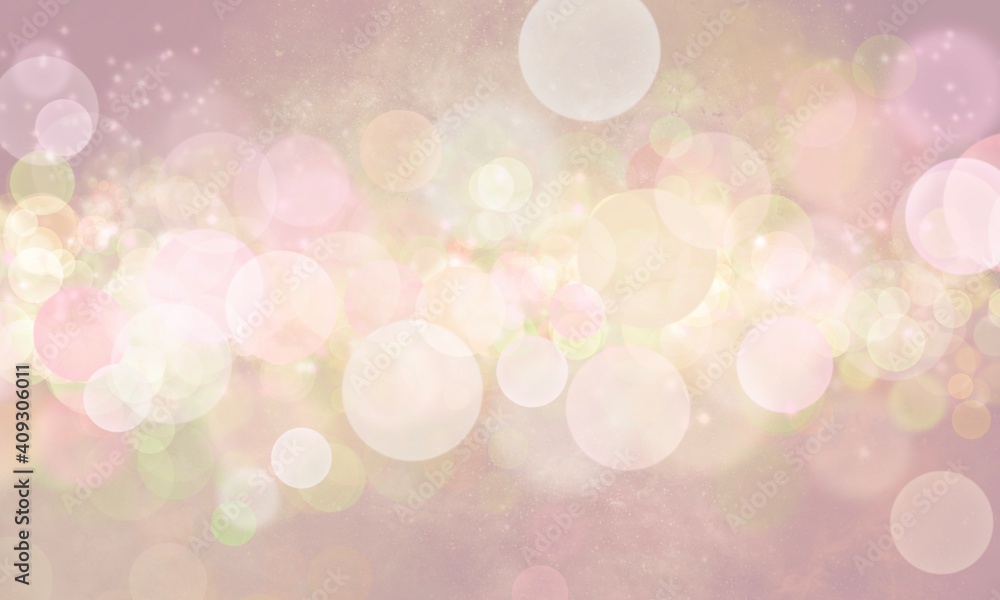 Sfondo banner astratto magico rosa pastello madreperla con bokeh dorato Sfondo banner astratto magico rosa pastello madreperla con bokeh dorato