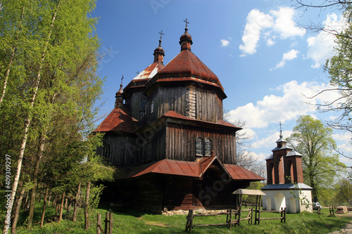 Church of St. Michael the Archangel in Bystre, Bieszczady Mountains, Poland