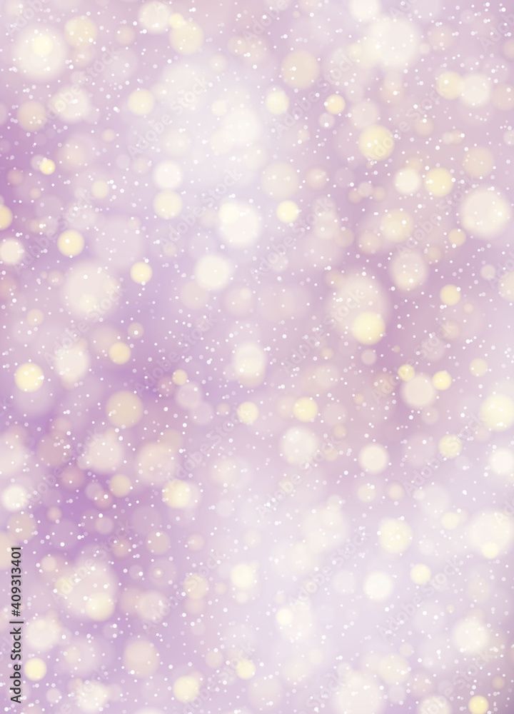 Abstract background. Luxury party shine backdrop. Beautiful texture defocused soft lights effect. Pastel color gentle backgrounds blur bokeh. Dreamy blurred design. Business template, banner. Vector