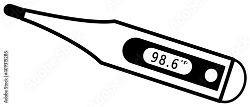 Digital thermometer with 98.6 reading