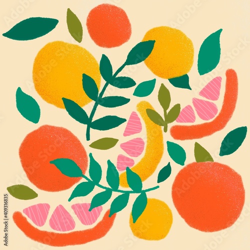 Textured Citrus Fruits