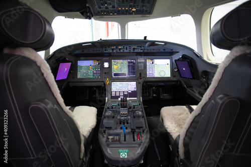 interior jet cockpit