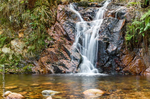 Rio Cavallizza waterfalls of the Cuasso al Monte, Valceresio in the province of Varese, Lombardy, Italy