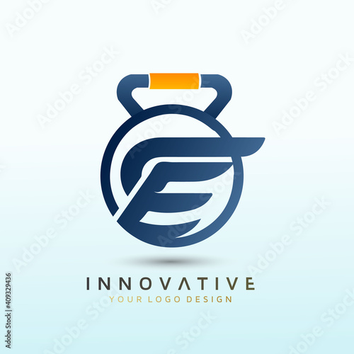 Letter CE crossfit logo, fitness logo, Dumbbell icon, Gym Fitness Logo Images and Vectors, Stock Photos