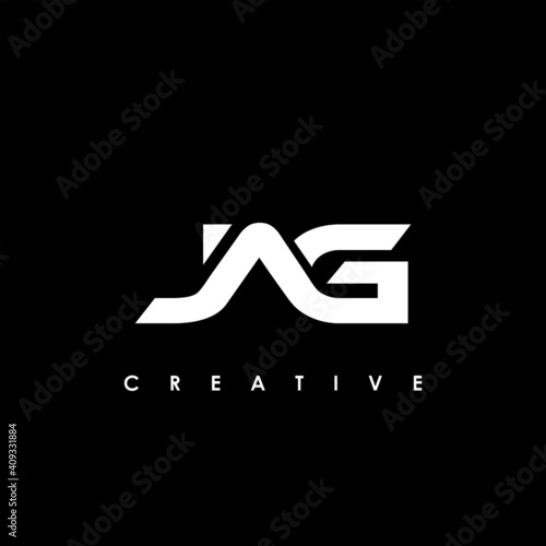 JAG Letter Initial Logo Design Template Vector Illustration