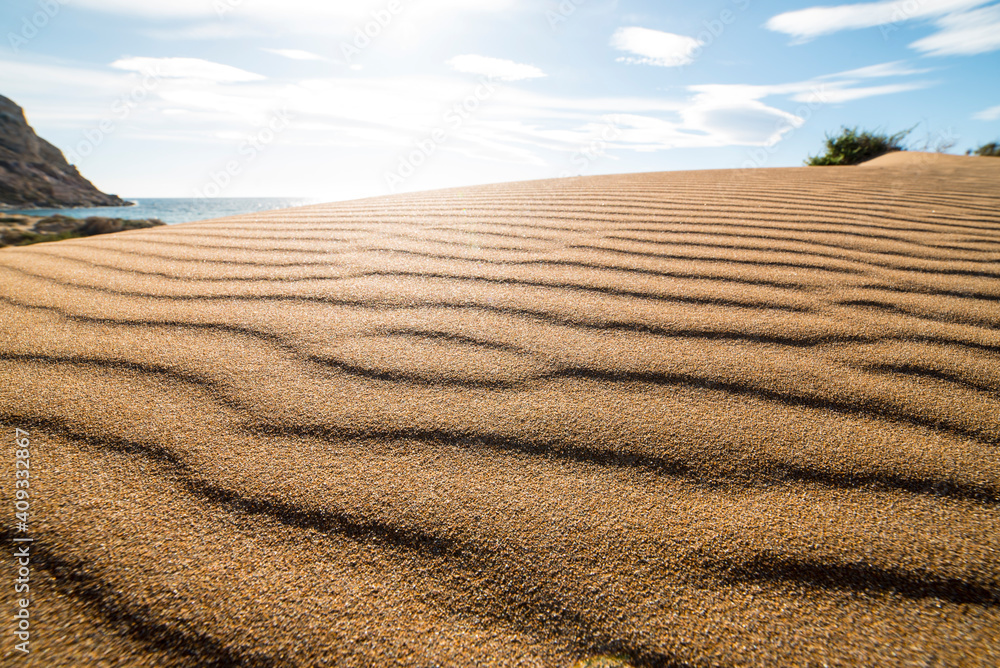 Small dunes on the beach Small dunes on the beach
