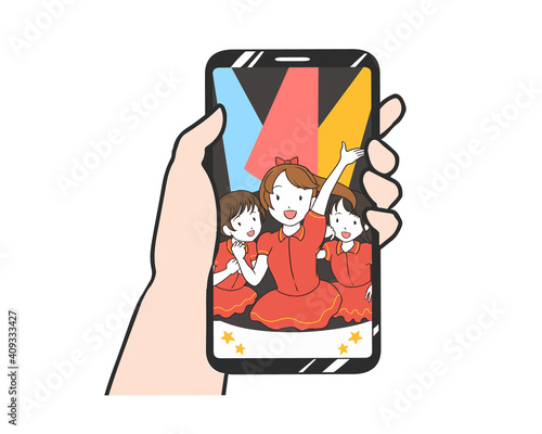 スマホ　ゲーム　アイドル系
