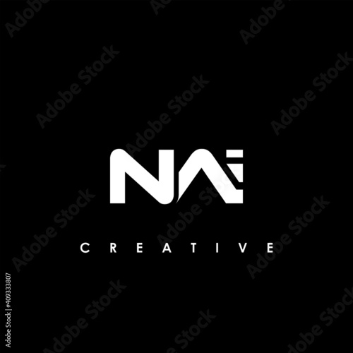 NAI Letter Initial Logo Design Template Vector Illustration