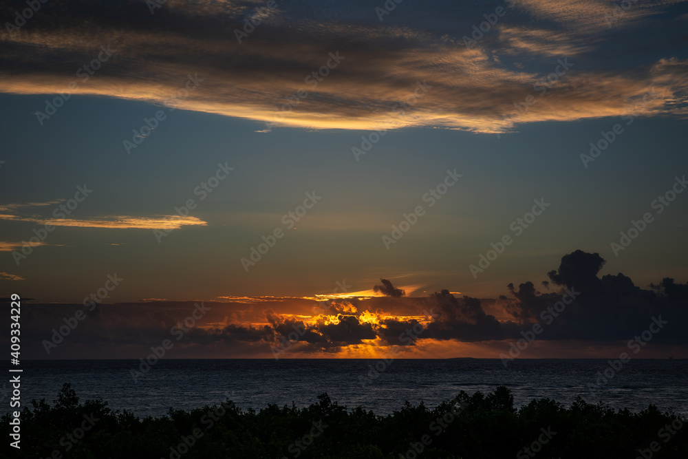 Fototapeta premium Playa Del Carmen Sunrise