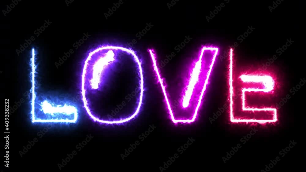 Love.Four glowing worms write the text love.Love concept .Happy valentine's day.Passion and romance. Love.Four glowing worms write the text love.Love concept .Happy valentine's day.Passion and romance.