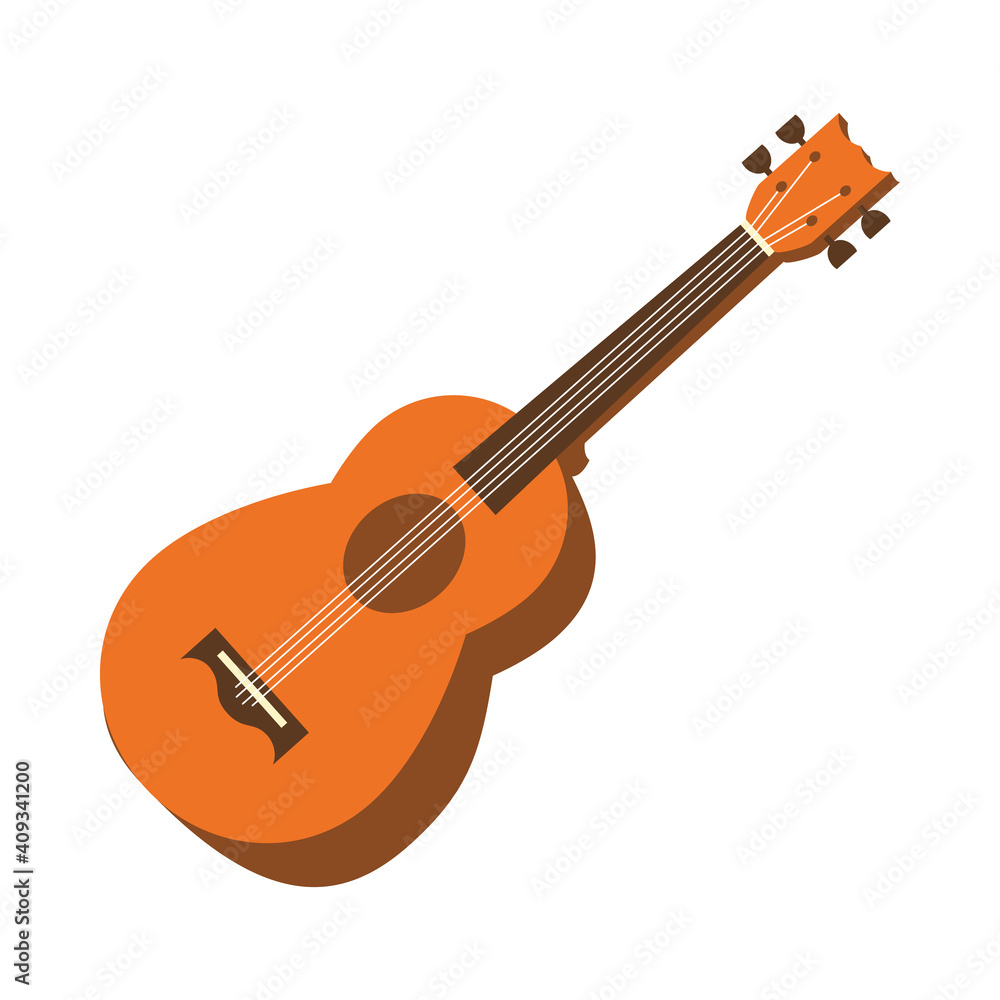 Fototapeta premium guitar instrument icon, colorful design