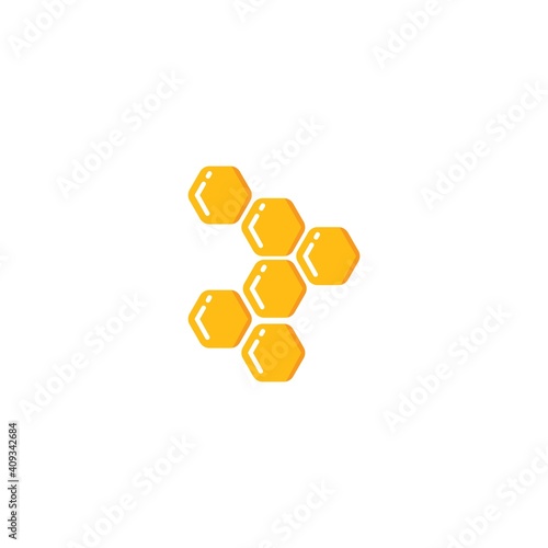 honey comb vector icon illustration