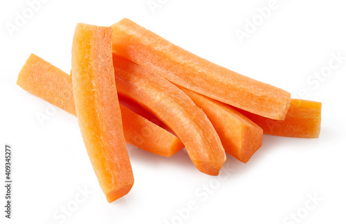 fresh raw carrot sticks