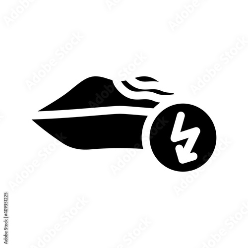 lips cutting ache glyph icon vector illustration