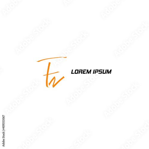 FN design initial logo isolated white