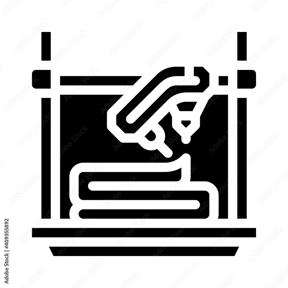 uv flash fused printer glyph icon vector illustration uv flash fused printer glyph icon vector illustration