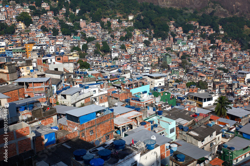 View of the Rocinha Favela in Rio de Janeiro, Brazil. June 7, 2017 © israel