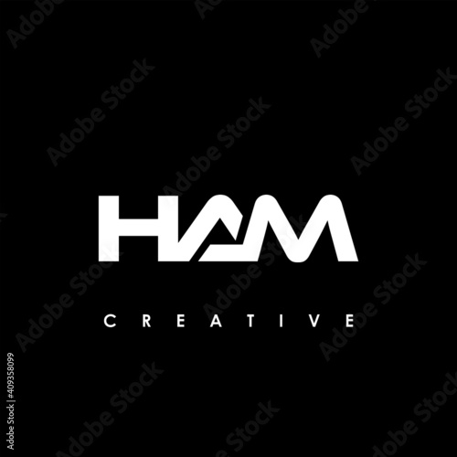 HAM Letter Initial Logo Design Template Vector Illustration