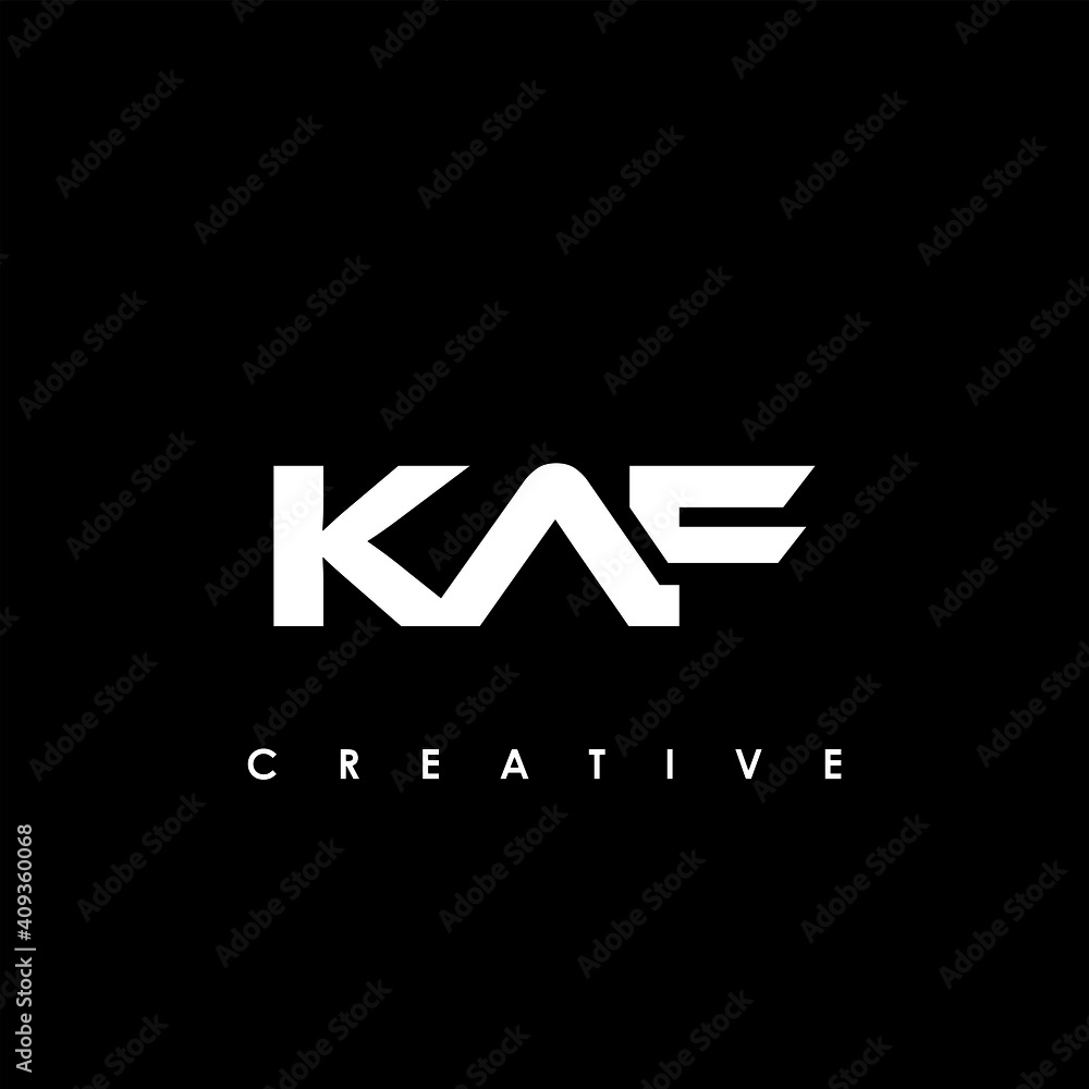 KAF Letter Initial Logo Design Template Vector Illustration