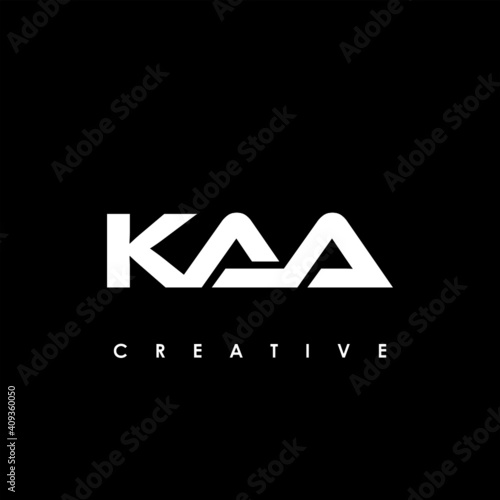 Εκτύπωση καμβά KAA Letter Initial Logo Design Template Vector Illustration