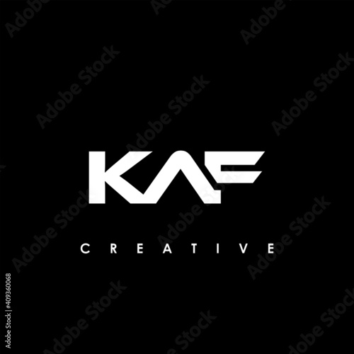 KAF Letter Initial Logo Design Template Vector Illustration photo