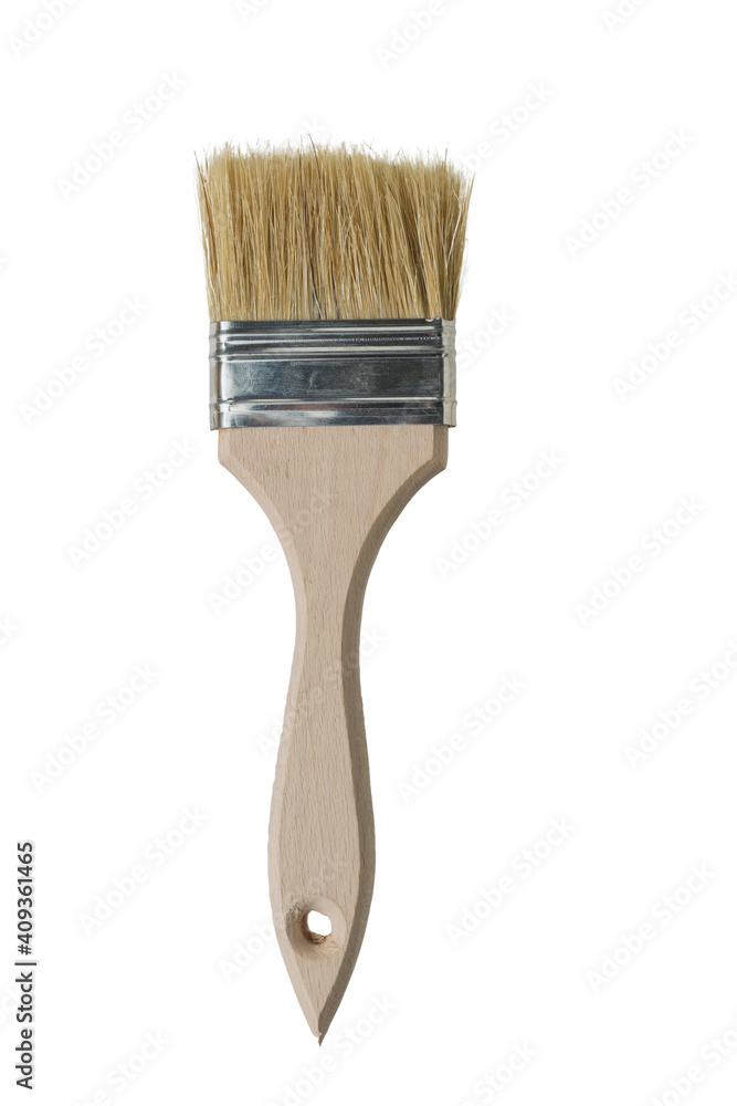 custom made wallpaper toronto digitalPaint brush with coarse bristles isolated on a white background.