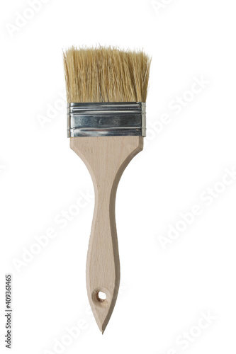 Wallpaper Mural Paint brush with coarse bristles isolated on a white background. Torontodigital.ca