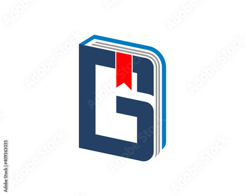 G letter graduation with book shape logo