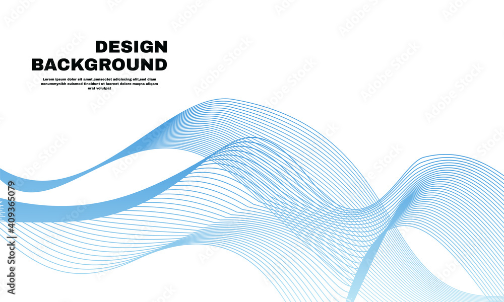 stock illustration abstract background transparent waved lines for brochure website flyer design blue