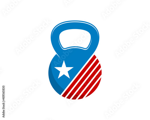 Gym kettle bell with american color