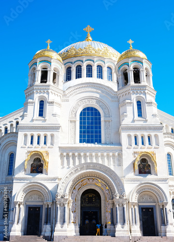 Naval cathedral of Saint Nicholas in Kronstadt, St.-Petersburg, Russia © Екатерина Божко