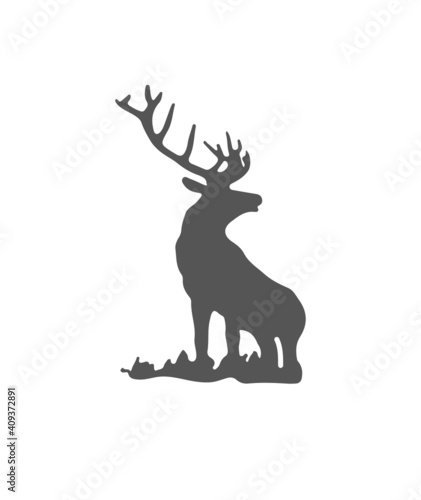 deer silhouette vector