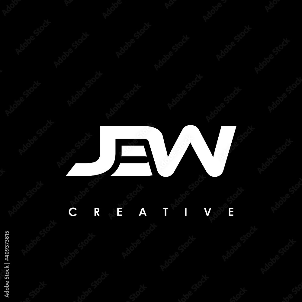 JBW Letter Initial Logo Design Template Vector Illustration