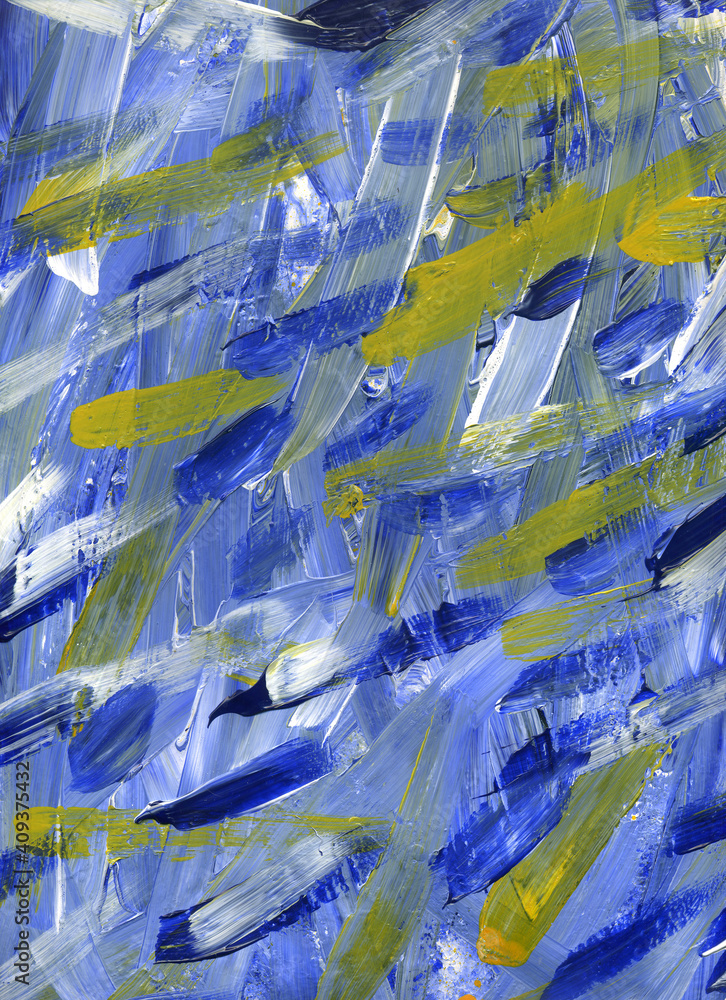 Artistic abstraction made on canvas with acrylic paints 9