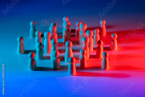 Meeting people concept. Lot...