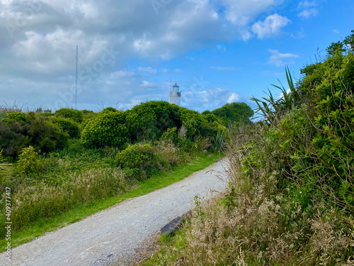 Cape Fouldwind lighthouse walkway in the West Coast photo