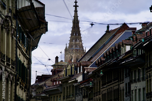 Old town of Bern, Switzerland, with minster church in the background. © Michael Derrer Fuchs