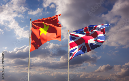 Flags of UK British and UK British.