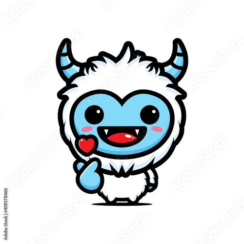 cute yeti animals