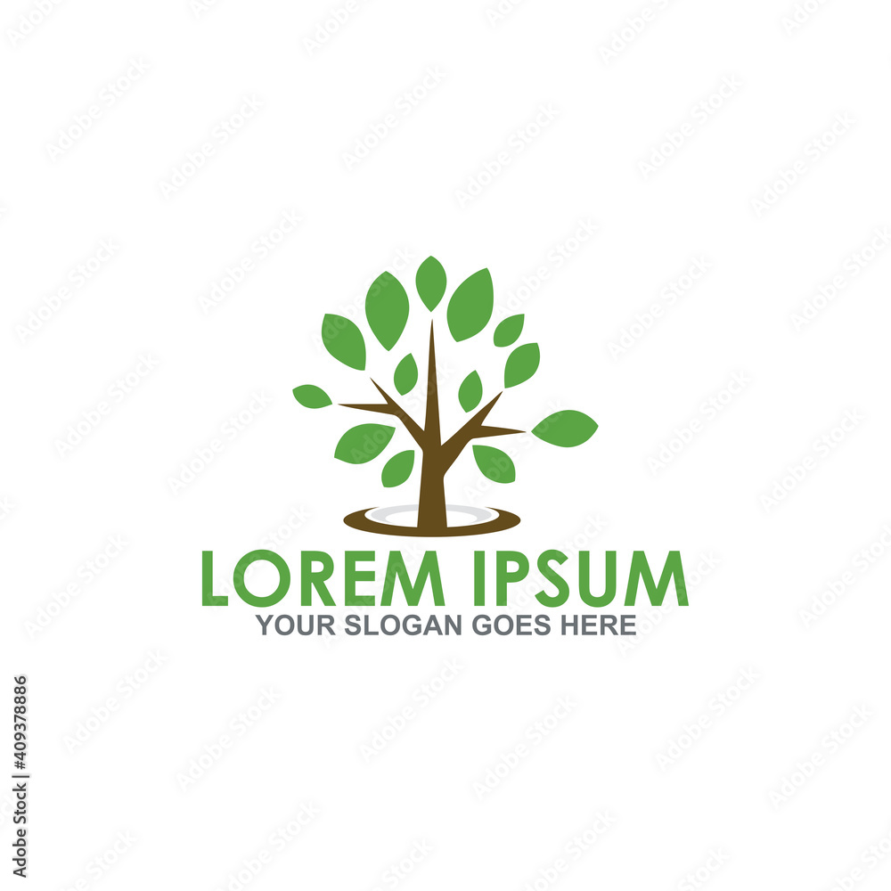 Obraz premium tree vector , natural logo vector