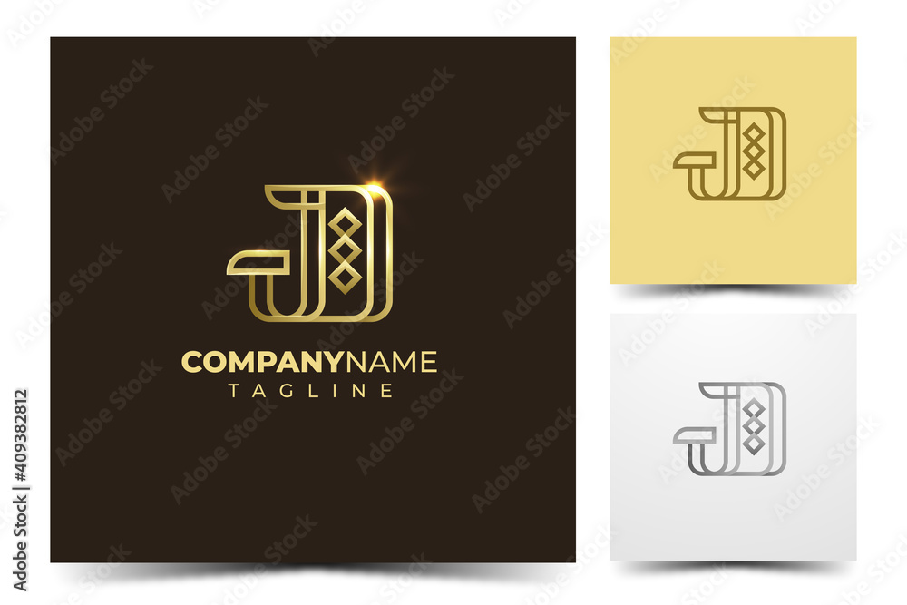 Luxury Latter J and D logo