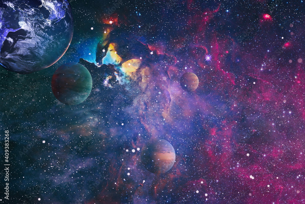 Foto de planets, stars and galaxies in outer space showing the beauty ...