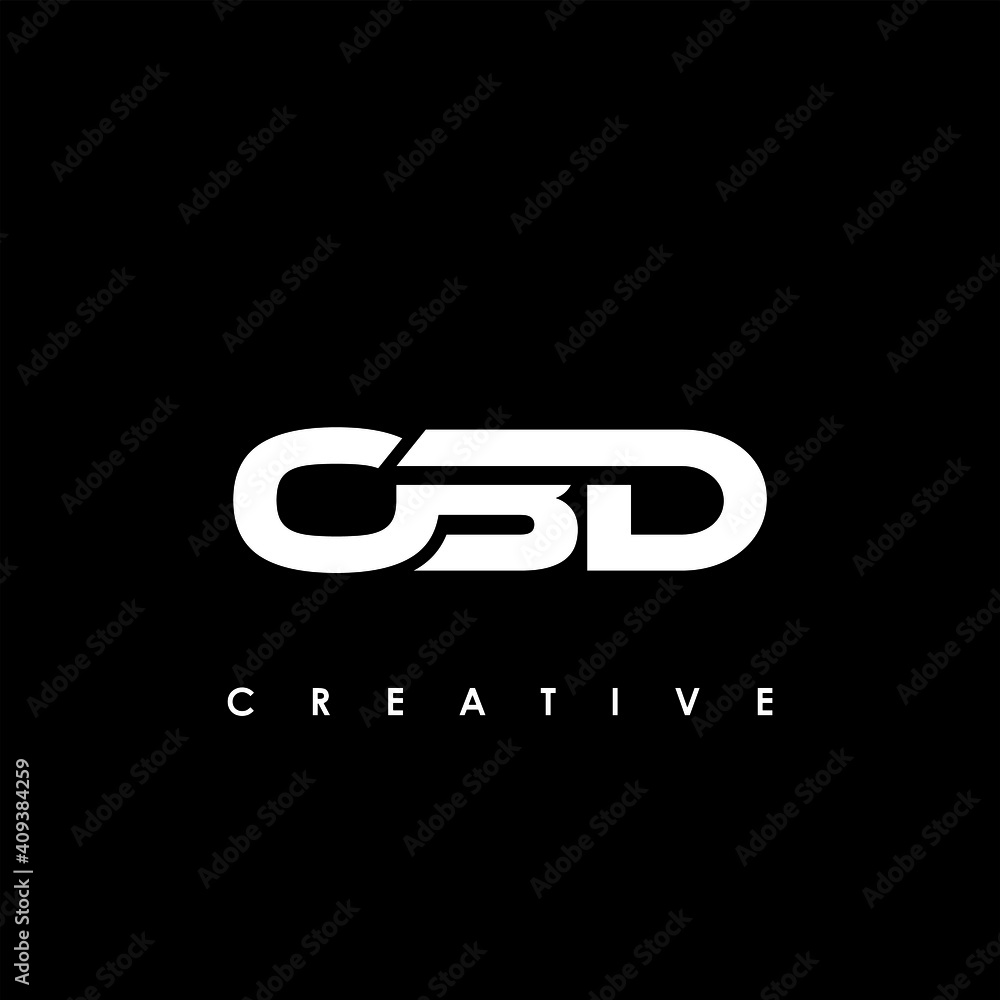 OBD Letter Initial Logo Design Template Vector Illustration OBD Letter Initial Logo Design Template Vector Illustration